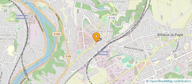 localisation de l'entreprise PHOENIX  SATHONAY-CAMP