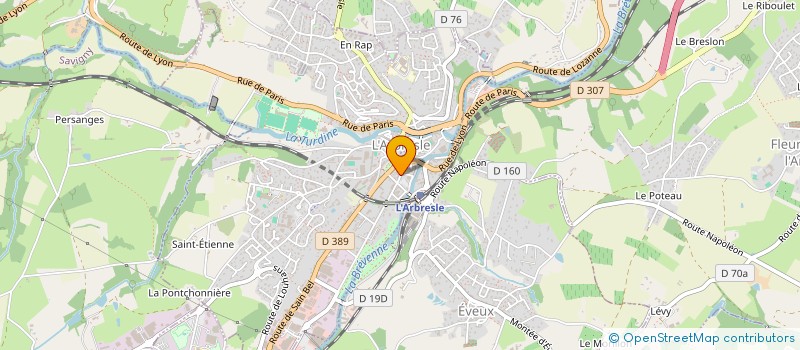 localisation de l'entreprise PHOENIX  L'ARBRESLE