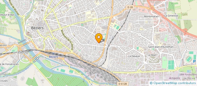 localisation de l'entreprise PHOENIX  BEZIERS