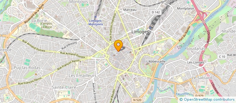 localisation de l'entreprise PHOENIX à LIMOGES