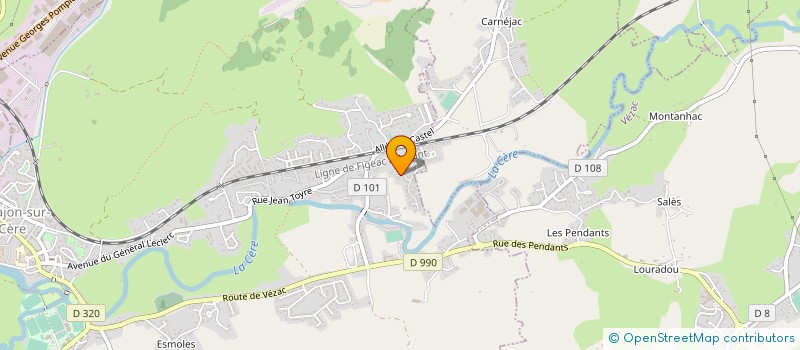 localisation de l'entreprise PHOENIX BURO à ARPAJON-SUR-CERE