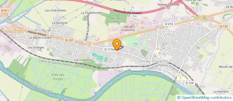 localisation de l'entreprise PHOENIX DEVELOPPEMENT  TONNAY-CHARENTE