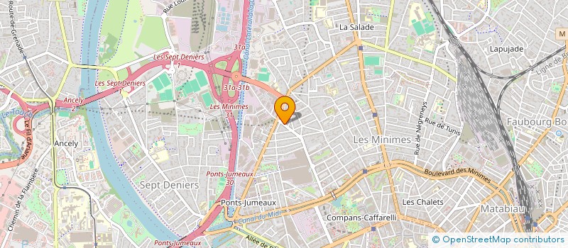 localisation de l'entreprise PHOENIX ECHAFAUDAGES  TOULOUSE