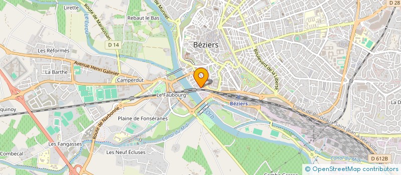 localisation de l'entreprise PHOENIX FOOTBALL SCHOOL à BEZIERS