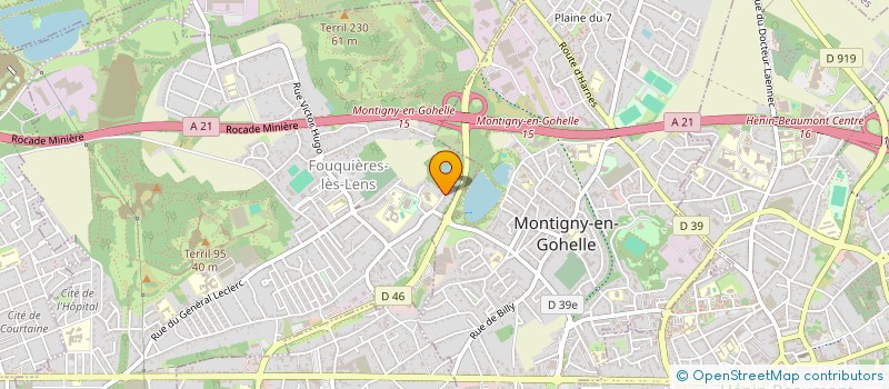 localisation de l'entreprise PHOENIX INCENDIE  FOUQUIERES-LES-LENS