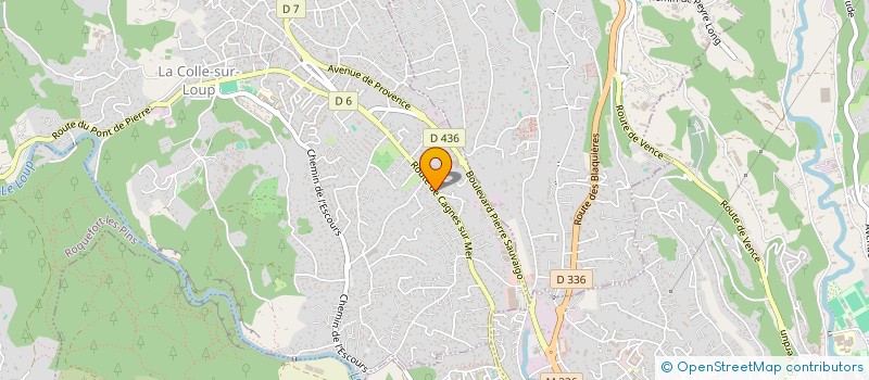 localisation de l'entreprise PHOENIX PRODUCTION  LA COLLE-SUR-LOUP