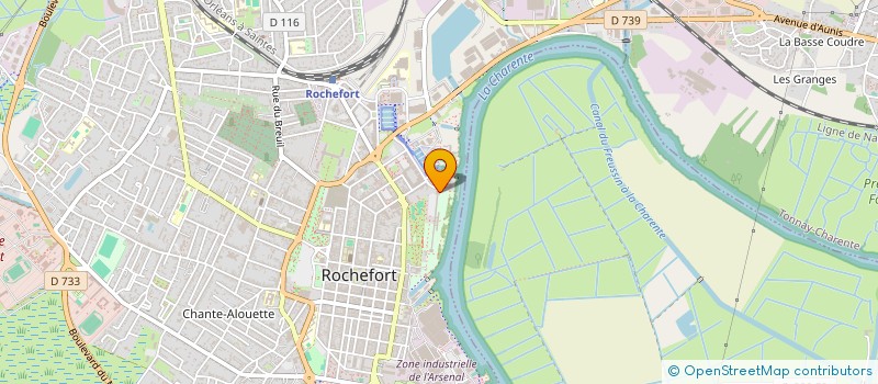 localisation de l'entreprise PHOENIX RENOVATION 17 à ROCHEFORT