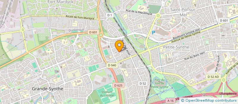 localisation de l'entreprise PHOENIX SOLIDAIRE à DUNKERQUE