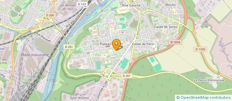 localisation de l'entreprise PHON.ELEC à CREIL