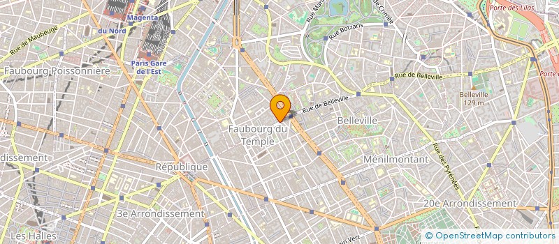localisation de l'entreprise PHONE BELLEVILLE à PARIS