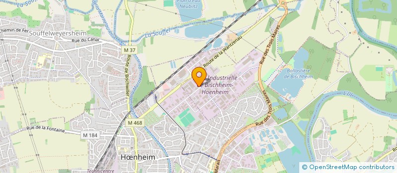 localisation de l'entreprise PHONE CENTER MARKETING 67  BISCHHEIM