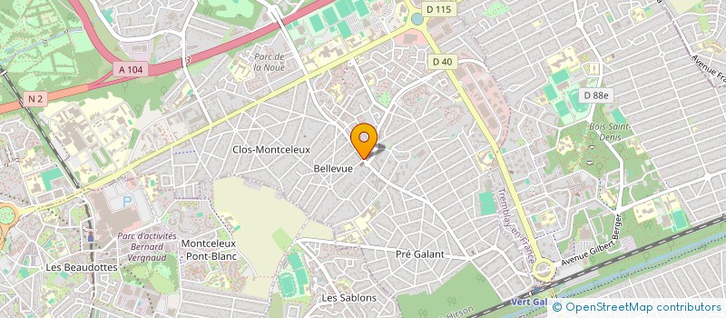 localisation de l'entreprise PHONE CENTER SARL  VILLEPINTE