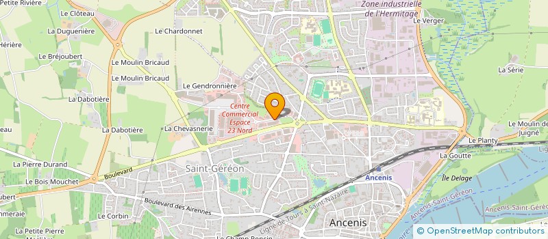 localisation de l'entreprise PHONE ET CIE  ANCENIS-SAINT-GEREON