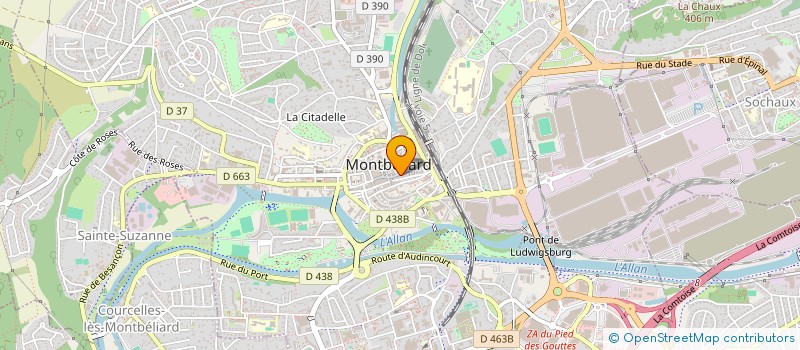 localisation de l'entreprise PHONE LAND à MONTBELIARD