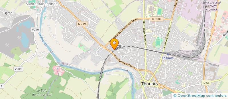 localisation de l'entreprise PHONE SECONDE  THOUARS