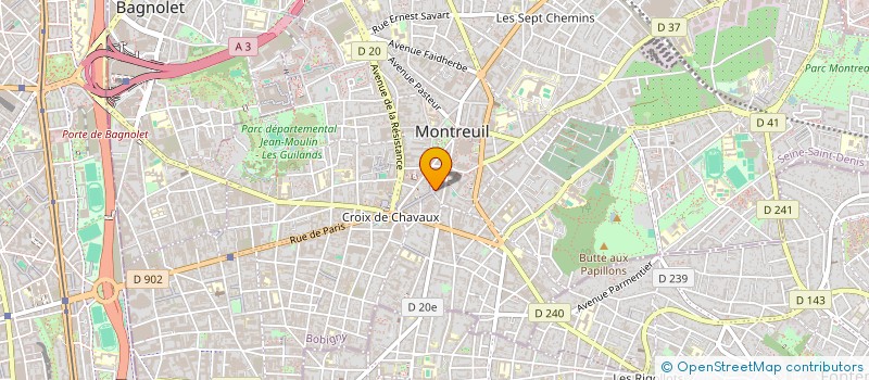 localisation de l'entreprise PHONE SHOP à MONTREUIL
