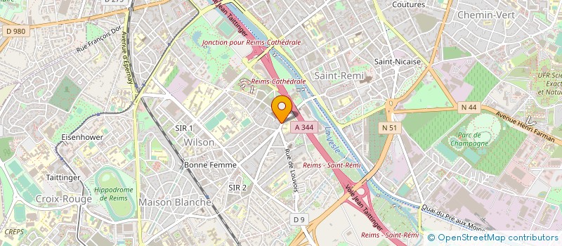 localisation de l'entreprise PHONELEC à REIMS