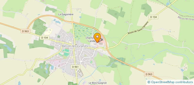 localisation de l'entreprise PHONEME & CO. à BECON-LES-GRANITS