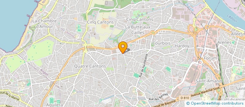 localisation de l'entreprise PHONOCEAN à ANGLET