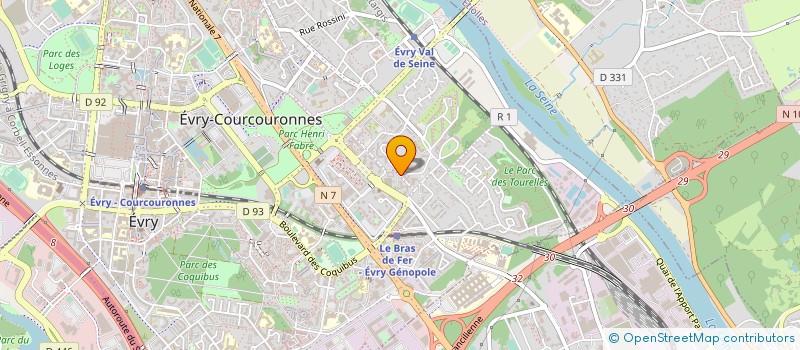 localisation de l'entreprise PHONOPTICS à EVRY-COURCOURONNES