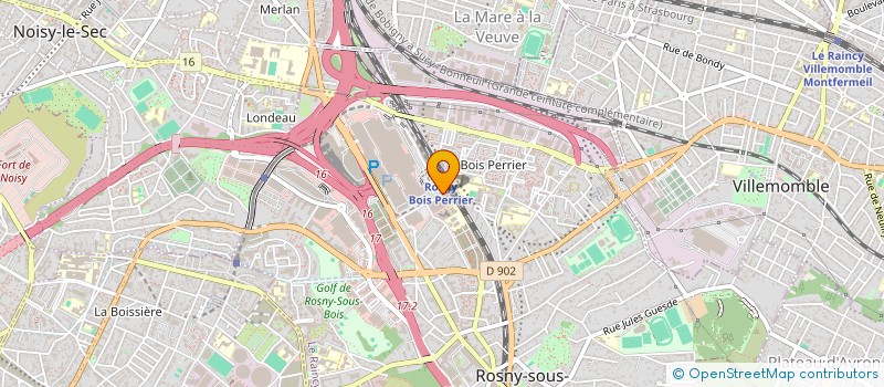 localisation de l'entreprise PHORE EN BATIMENT à ROSNY-SOUS-BOIS