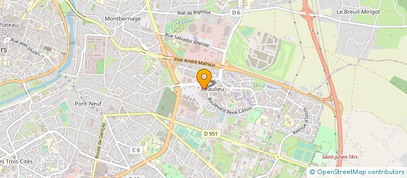 localisation de l'entreprise PHOSPHO à POITIERS