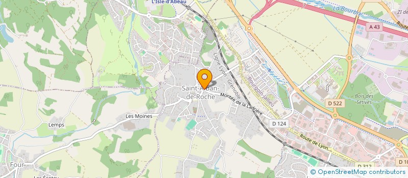 localisation de l'entreprise PHOSPHOCALCASE  SAINT-ALBAN-DE-ROCHE