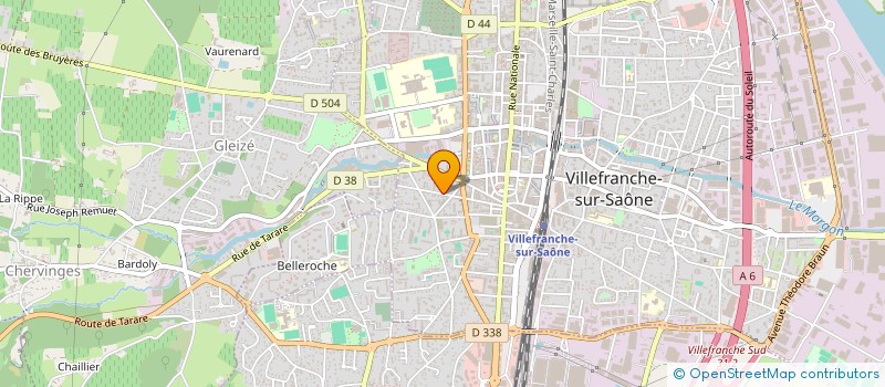 localisation de l'entreprise PHOSPHORE à VILLEFRANCHE-SUR-SAONE