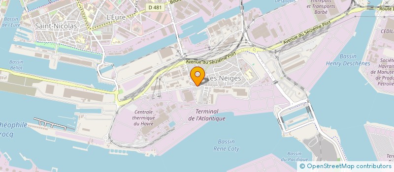 localisation de l'entreprise PHOTIZO INTERNATIONAL à LE HAVRE