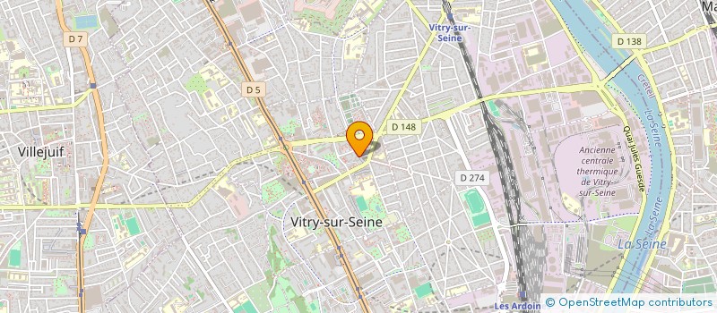 localisation de l'entreprise PHOTO A.D.R.  VITRY-SUR-SEINE