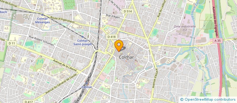 localisation de l'entreprise PHOTO BOEHRER  COLMAR