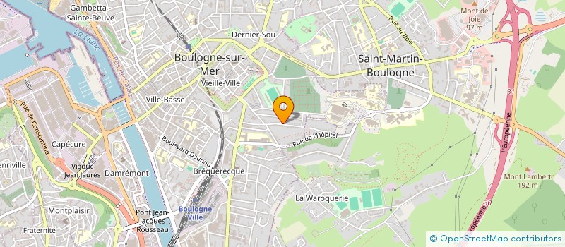 localisation de l'entreprise PHOTO CHOCRY à BOULOGNE-SUR-MER