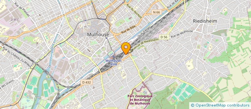 localisation de l'entreprise PHOTO CINE CLUB SNCF DE MULHOUSE  MULHOUSE