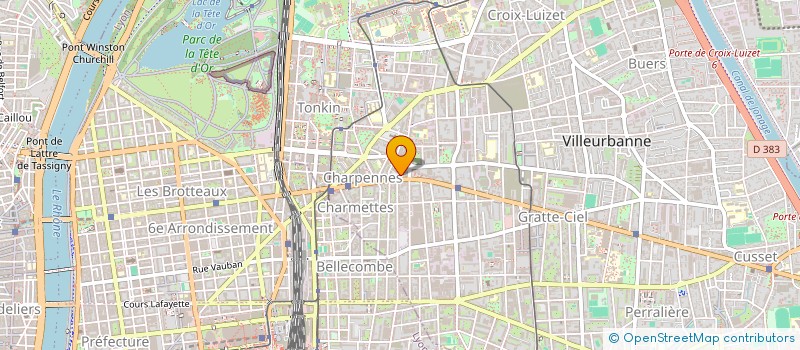 localisation de l'entreprise PHOTO ESPACE  VILLEURBANNE