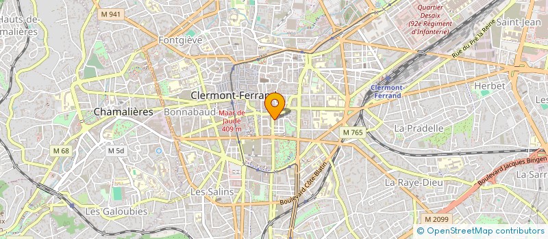 localisation de l'entreprise PHOTO J F L à CLERMONT-FERRAND