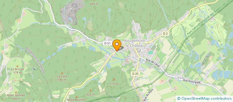 localisation de l'entreprise PHOTO RACING CLUB à ROUGEMONT-LE-CHATEAU