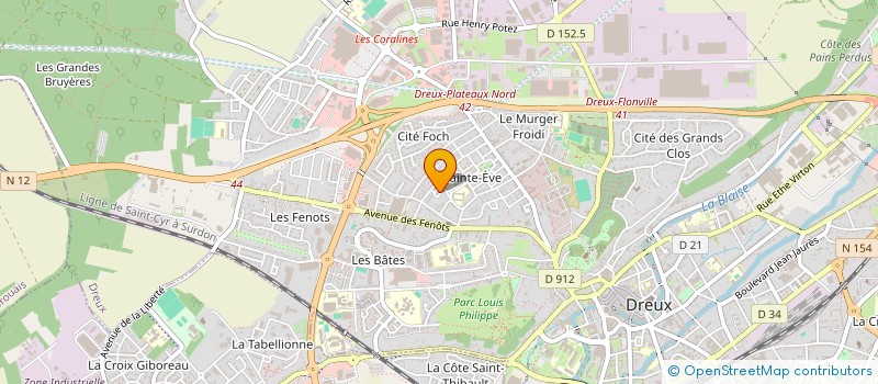 localisation de l'entreprise PHOTO VIDEO CLUB DROUAIS à DREUX