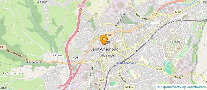 localisation de l'entreprise PHOTO VIDEO GONON à SAINT-CHAMOND