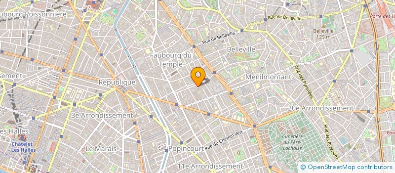 localisation de l'entreprise PHOTOCOMPOSITION ESPACE VARIABLE  PARIS