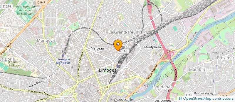 localisation de l'entreprise PHOTOFER 87 (UAICF) à LIMOGES
