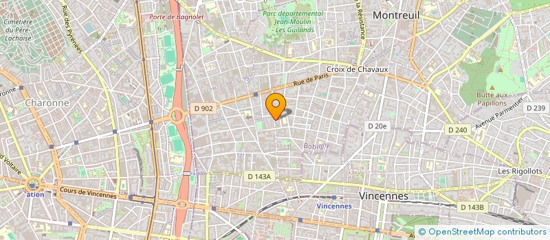 localisation de l'entreprise PHOTOGRAPHIE R. FRANCOIS ET FILS à MONTREUIL