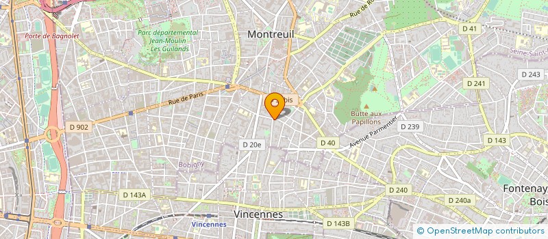 localisation de l'entreprise PHOTOGRAVURE DU SPHINX à MONTREUIL