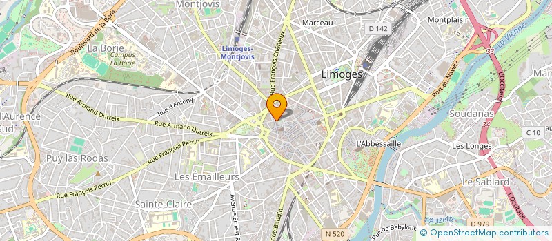 localisation de l'entreprise PHOTOLIM 87 à LIMOGES