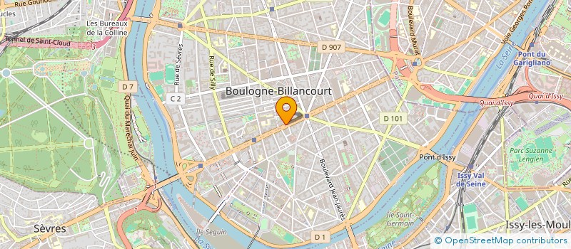 localisation de l'entreprise PHOTOLUX à BOULOGNE-BILLANCOURT