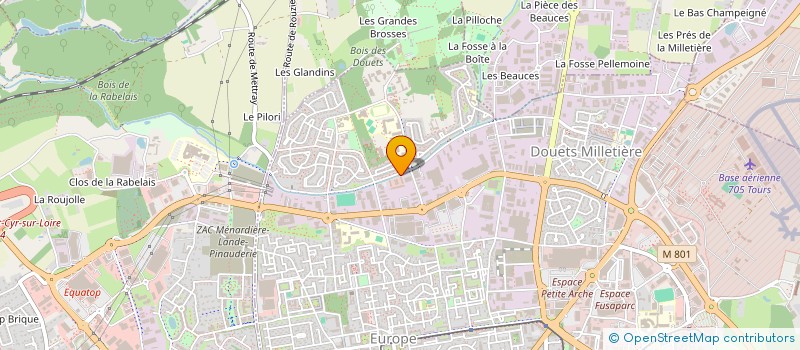 localisation de l'entreprise PHOTOMECA  TOURS