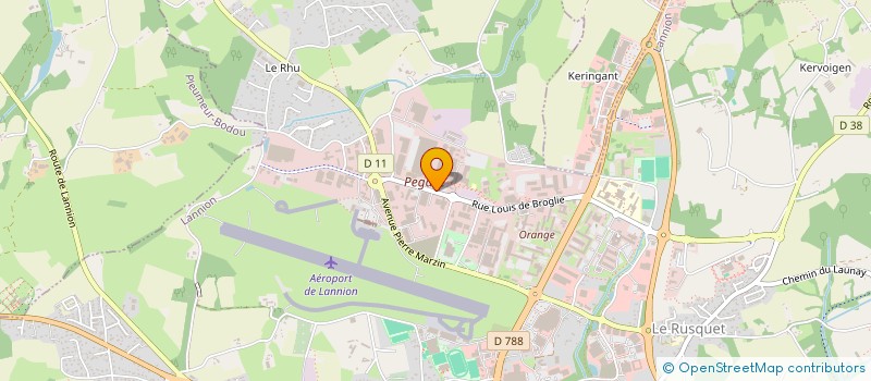localisation de l'entreprise PHOTONICS BRETAGNE à LANNION