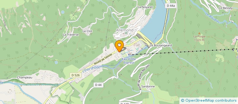 localisation de l'entreprise PHOTONOMADES PRODUCTION  ALLEMOND