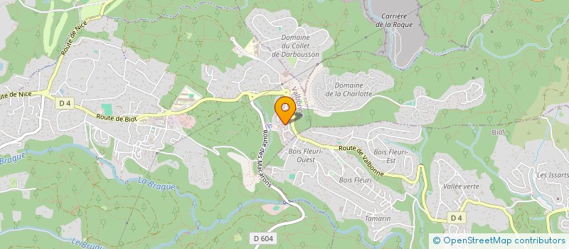 localisation de l'entreprise PHOTONWAYS  VALBONNE