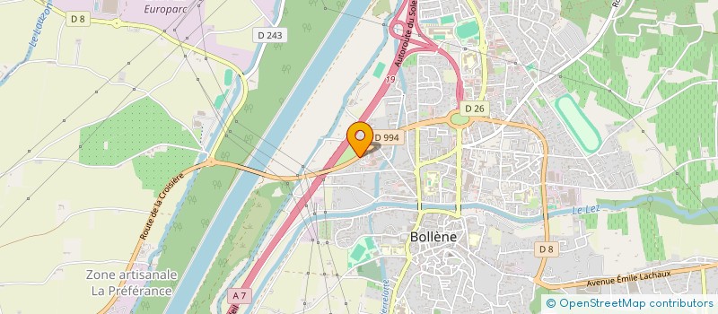 localisation de l'entreprise PHOTOPROD  BOLLENE