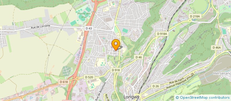 localisation de l'entreprise PHOTOPTIC à LONGWY
